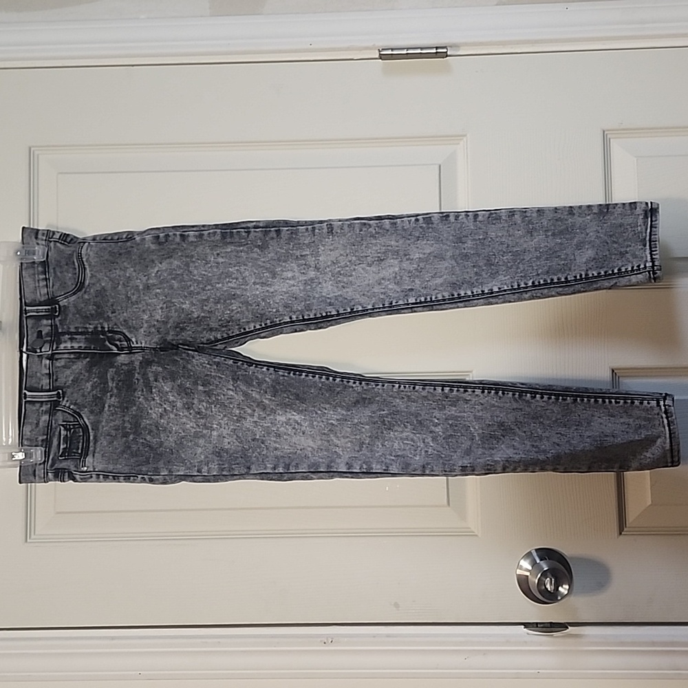 JORDACHE Girl Denim Jeans Size 14 Brushed Black Super Skinny